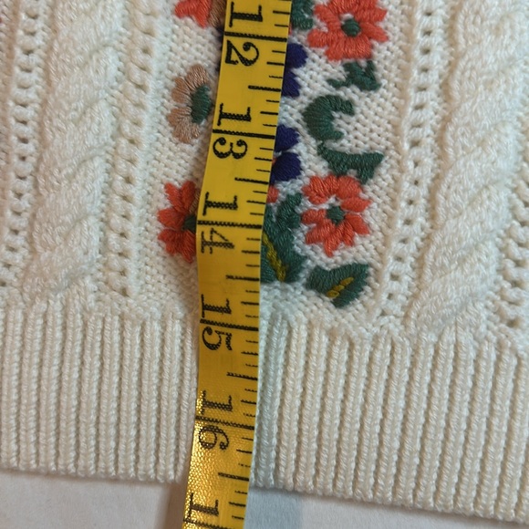 Alice + Olivia Darren Embroidered Puff Sleeve Sweater Size XS - Picture 8 of 10